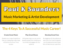 Tablet Screenshot of paulksaunders.com